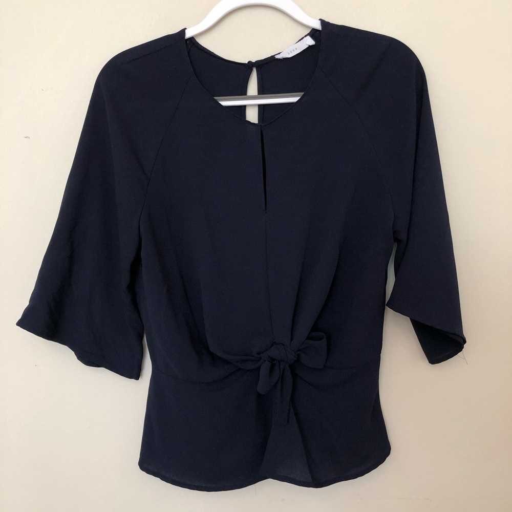 Navy blue blouse